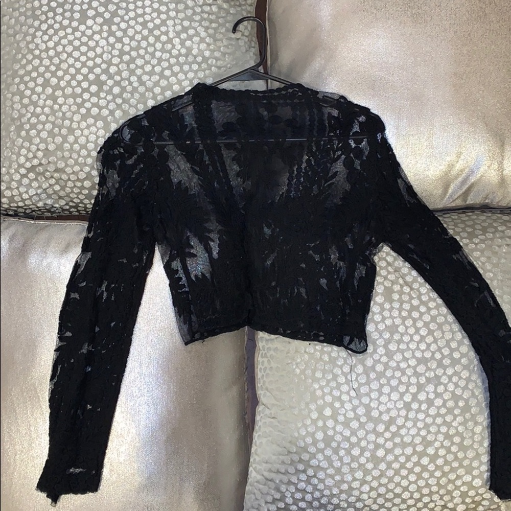 Sheer black long sleeve